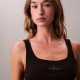 Calvin Klein Γυναικεία αμάνικη μπλούζα Monogram Scoop Neck Rib Knit Tank Top